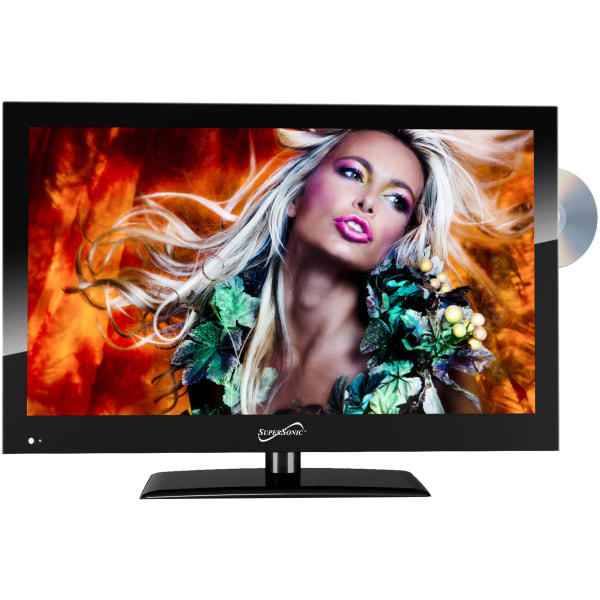 19"" TV/DVD Combo - HDTV - 16:9 - 1366 x 768 - 720p - LED - ATSC - NTSC - 170° / 160° - HDMI - USB - Supersonic SC-1912