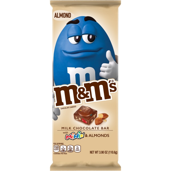 GTIN 040000539766 product image for M&M's� Chocolate Bars, Milk Chocolate With M&M's Minis And Almonds, 4 Oz, Case O | upcitemdb.com