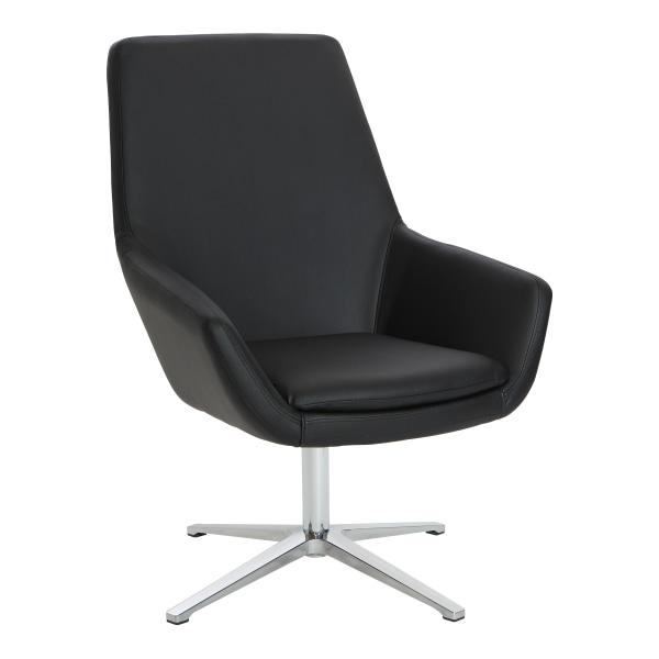 Office Star Modern Scoop Design Office Chair, Black