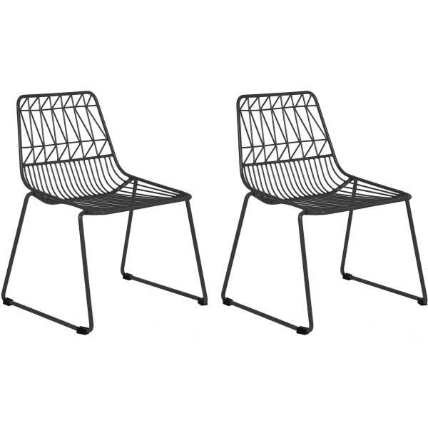 Ace Childrens Wire Activity Chairs, Black, Set Of 2 Chairs