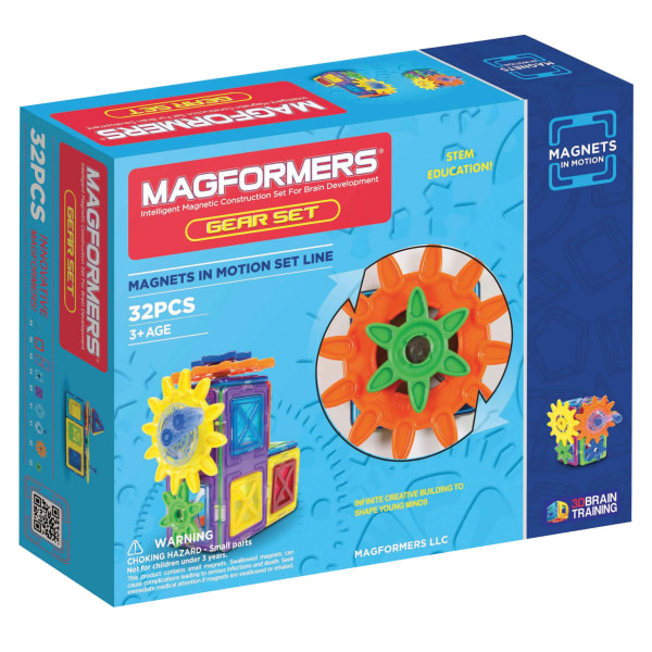 Magformers Magnets in Motion Gear Set, 32-Piece Set -  MGF63202