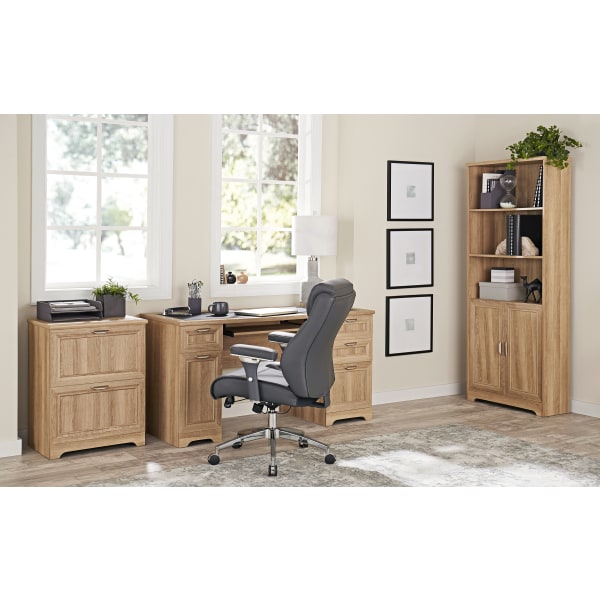 Realspace® Modern Comfort Keera Bonded Leather Mid-Back Manager's Chair