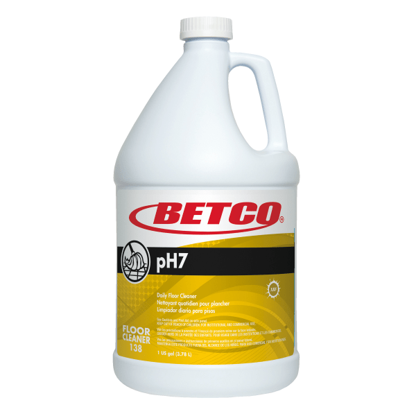 Betco pH7 Floor Cleaner Lemon Scent  Gal. (1380400) 4/ Carton 