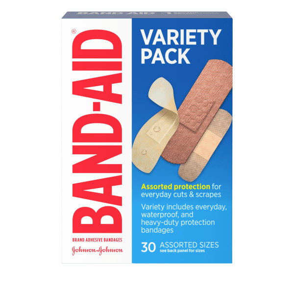 BAND-AID� Brand Adhesive Bandages Variety Pack, Assorted Sizes, 30 ct