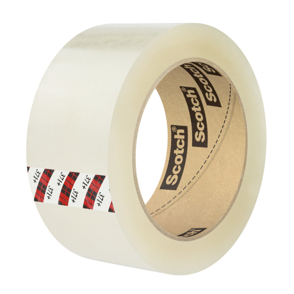 Scotch 371 HighTack Box Sealing Tape 189 x 109 Yd Clear Pack Of 36 Rolls
