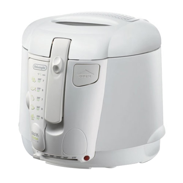 DeLonghi D677UX Deep Fryer - 2.11 quart Oil - 2.20 lb Food - White