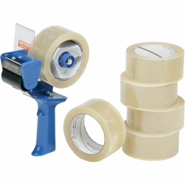 SKILCRAFT® Pistol-Grip Tape Dispenser With Tape (AbilityOne 7510-01-579-6872)