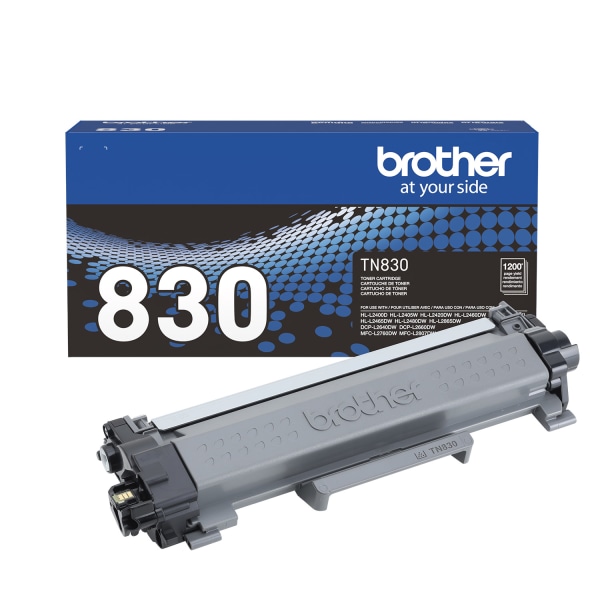 Brother TN830 Standard Yield Black Toner Cartridge, print up to 1,200 pages
