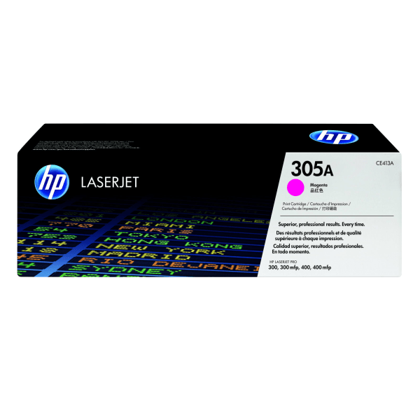 HP 305A Magenta Standard Yield Toner Cartridge, Prints Up to 2,600 Pages (CE413A) | Quill