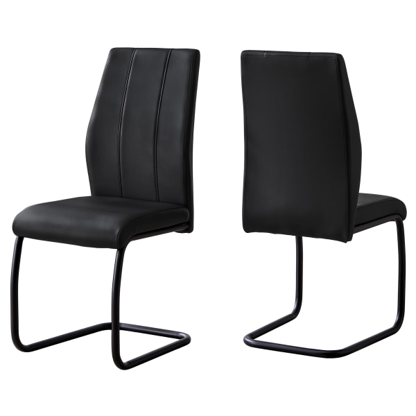 Photos - Chair Monarch Specialties Sebastian Dining , Black, Set Of 2  