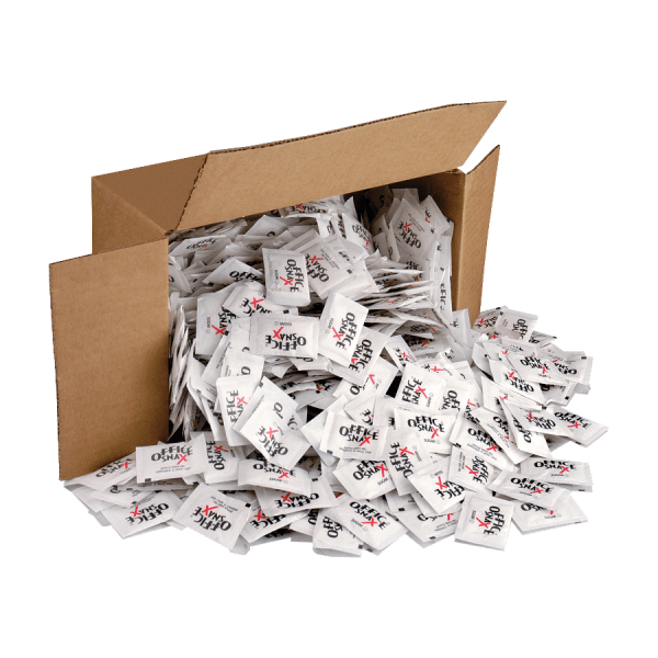 Office Snax Sugar Packs, 2.8 Oz, Carton Of 1,200