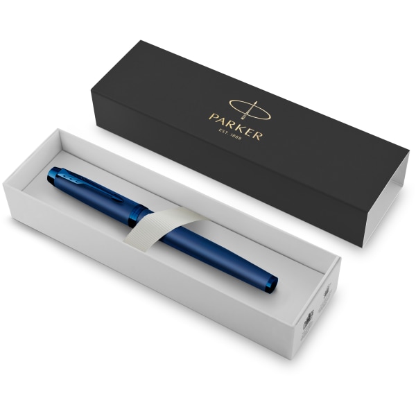 Parker® IM Rollerball Pen, Fine Point, 0.5 mm, Monochrome Blue Barrel, Black Ink