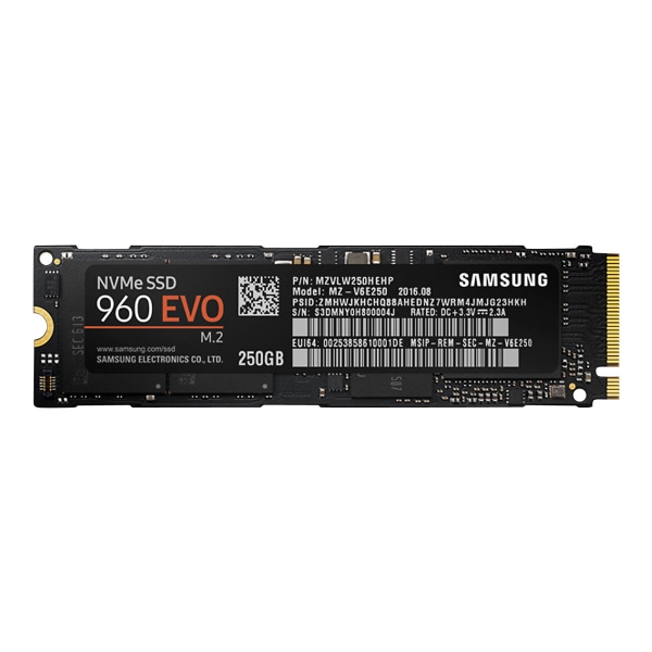 UPC 887276185309 product image for Samsung 960 EVO 250GB Internal Solid State Drive, MZ-V6E250BW | upcitemdb.com