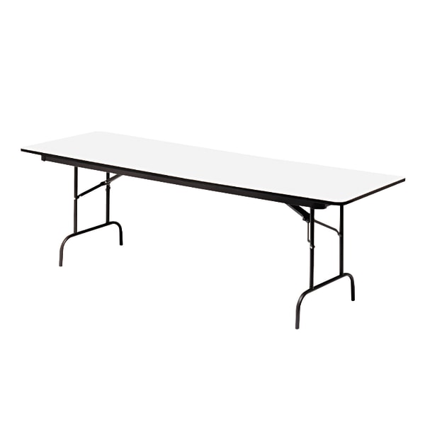 Iceberg Premium Wood Laminate Folding Table, Rectangular, 72""W x 30""D, Gray/Charcoal -  55227