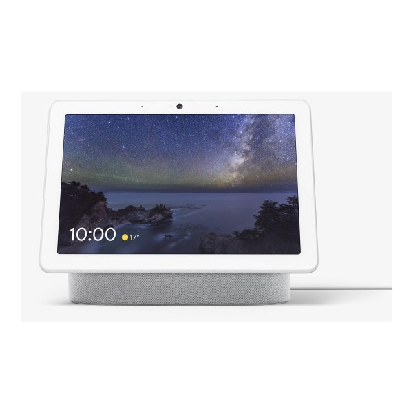 Google™ Nest Hub Max Smart Home Assistant With Voice Search and Voice Command, White