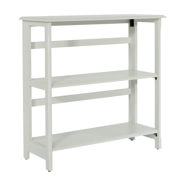 Office Star Brookings 33H 3-Shelf Bookcase, White