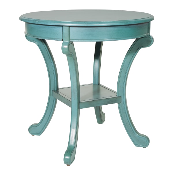 Office Star 425 Series Vermont Accent Table, 26-1/8H x 26W x 26D, Caribbean Blue - BP-VMTAT-YM21 - Furniture Upgrade your space with a handsome Office Star 425 sku BP-VMTAT-YM21