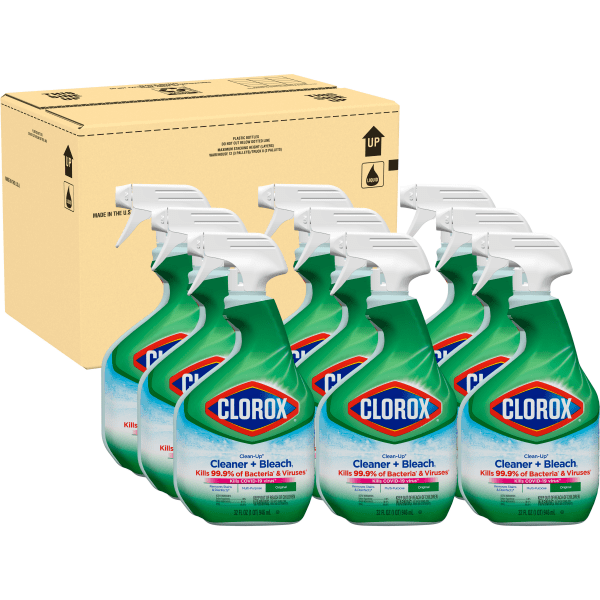 GTIN 044600312217 product image for Clorox® Clean-Up All Purpose Cleaner With Bleach Spray Bottle, 32 Oz, Pack Of 9 | upcitemdb.com