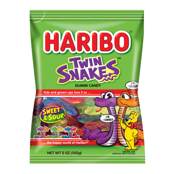 UPC 042238377547 product image for Haribo Twin Snakes, 5 Oz, Pack Of 12 | upcitemdb.com