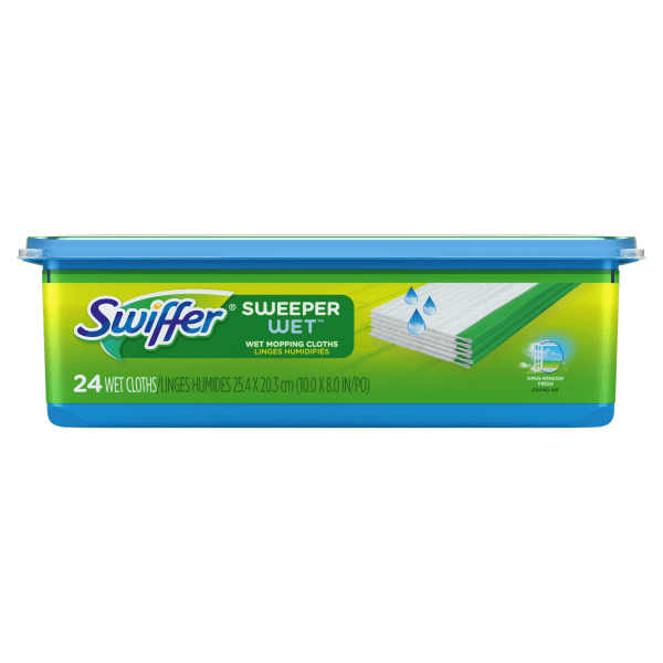 UPC 037000745976 product image for Swiffer Sweeper Wet Mopping Pad Refills, Open-Window Fresh Scent, 24 Count | upcitemdb.com