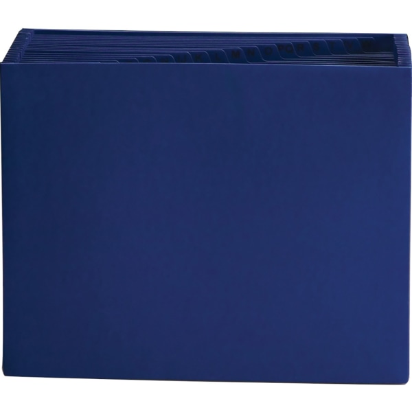 Smead 70720 Heavy-Duty A-Z Open Top Expanding Files  21 Pockets  Letter  Navy Blue