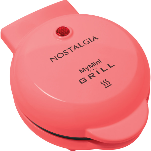 Photos - Toaster Nostalgia MGR5CRL MyMini Personal Electric Grill, Coral