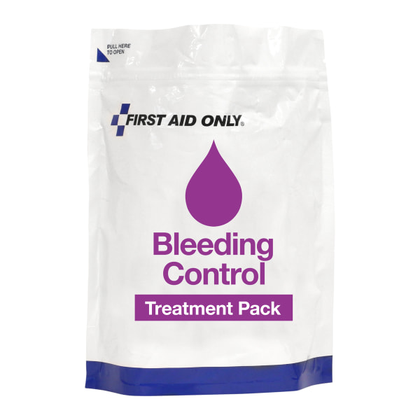 First Aid Only Bleed Control Treatment Pack Refill White