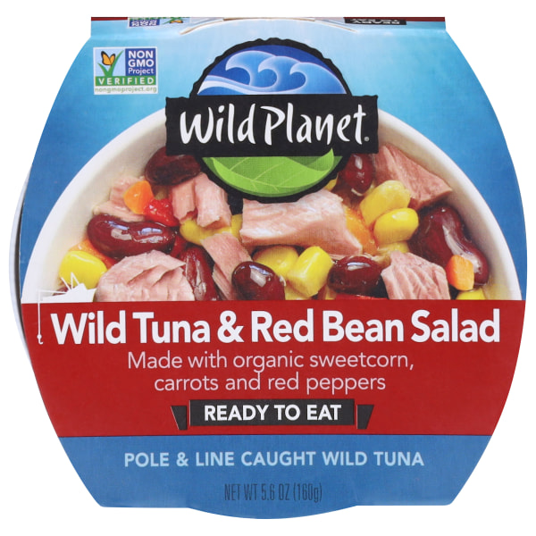Wild Planet Wild Tuna & Red Bean Salad with Veggies Ready to Eat 5.6 oz Can