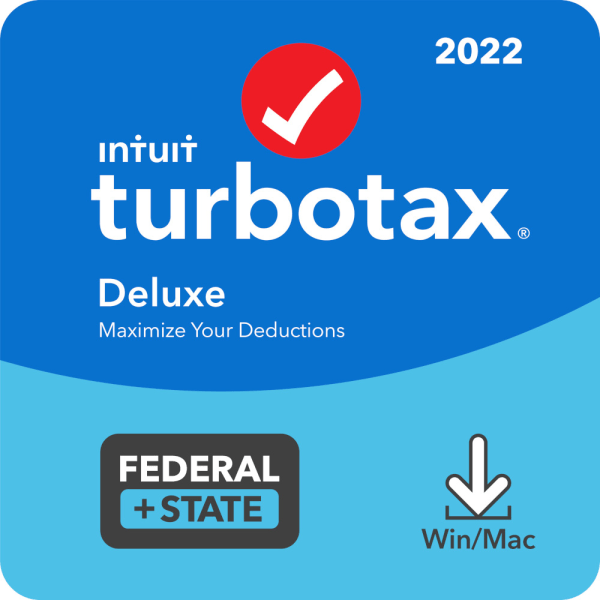 Intuit TurboTax Deluxe Fed + Efile + State 2022