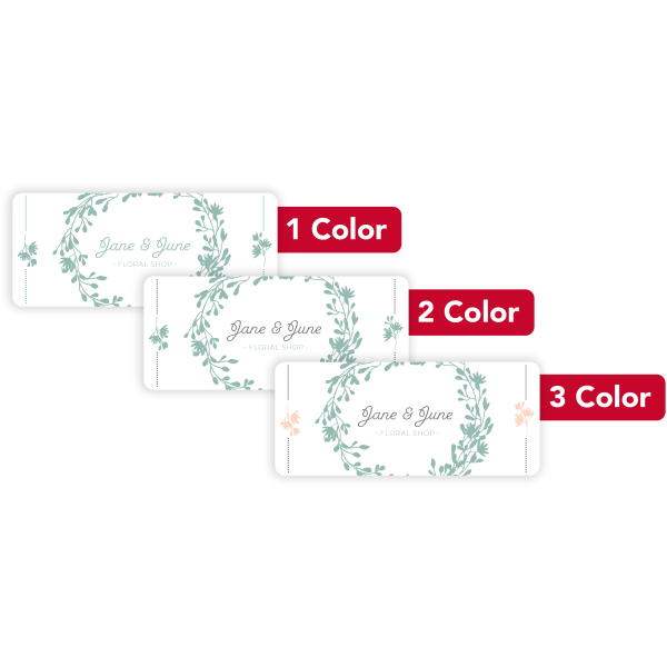 Custom 1, 2 Or 3 Color Printed Labels/Stickers, Rectangle, 1-1/2" x 3-1/2", Box Of 250