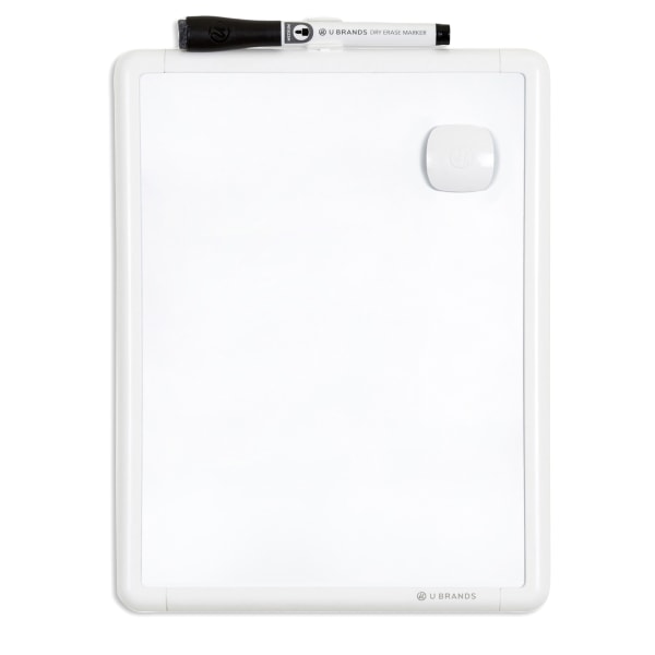 U Brands Magnetic Dry-Erase Whiteboard, 8 1/2 x 11, Plastic Frame - 251U00-04 - Office Supplies Whether its used for grocery lists, recipes, remin sku 251U00-04