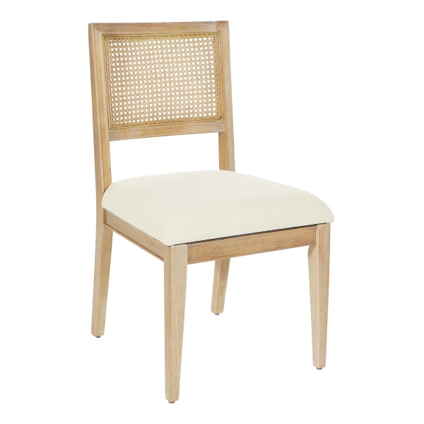 Office Star Alaina Dining Chairs, Linen Coastal Wash, Set Of 2 Chairs - ANADC2-L32 - Furniture Add visual interest and texture to your living spa sku ANADC2-L32