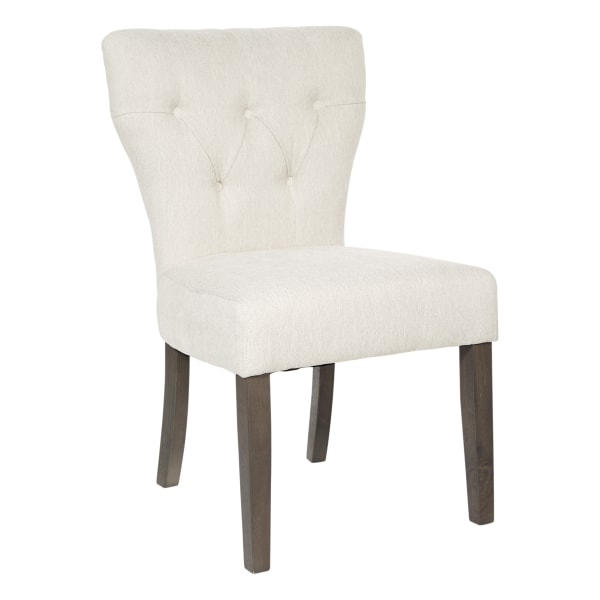 Office Star Andrew Dining Chair, Cream/Gray