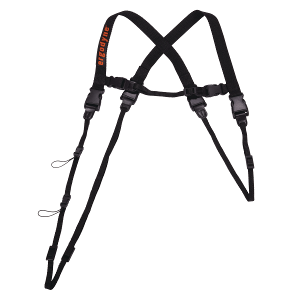 Ergodyne 3132 Barcode Scanner Lanyard Harness Large Black