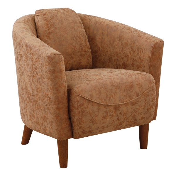 Office Star Aron Tub Chair, Brown/Coffee