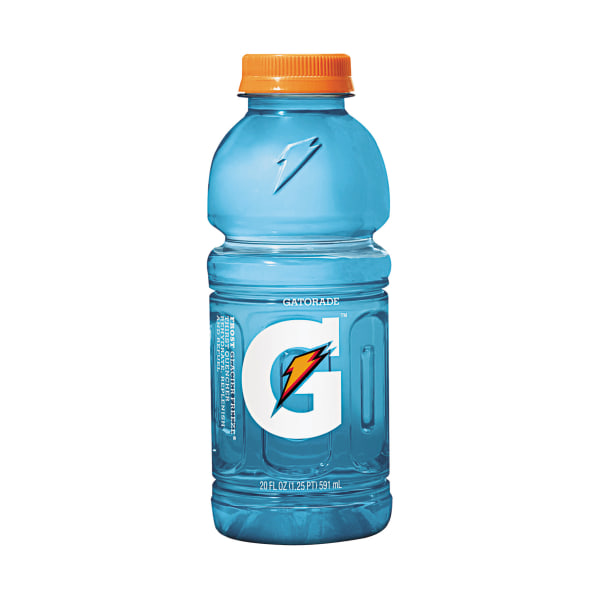 Gatorade Thirst Quencher Bottled Drink - Frost Glacier Freeze Flavor - 20 fl oz (591 mL) - 24 / Carton -  32486