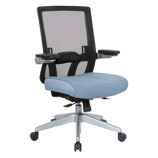 Office Star Mesh Mid-Back Managers Chair, Blue