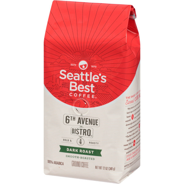 UPC 012919121608 product image for Seattle's Best Coffee� Whole Bean Coffee, Medium-Dark, Rich 6th Avenue Bistro, 1 | upcitemdb.com