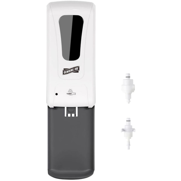 Genuine Joe 3-nozzle Touch-Free Dispenser - Automatic - 1.06 quart Capacity - Support 4 x C Battery - Touch-free, Lockable, Level Indicator, Site Wind -  01404