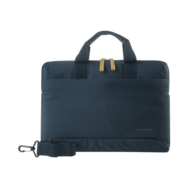 Tucano Milano Italy Smilza super slim bag/sleeve with strap for notebook 15.6 - Blue - Shock Resistant Interior - Polyester Body - Handle, Shoulder S