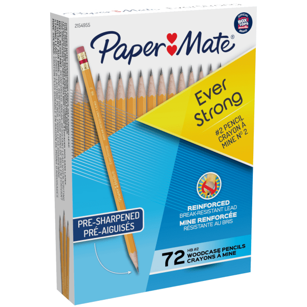 Photos - File Folder / Lever Arch File Paper Mate � Everstrong Break-Resistant Pencils, #2 Lead, Yellow, Pack Of 72 Pre-Sharpened Pencils 2154955 