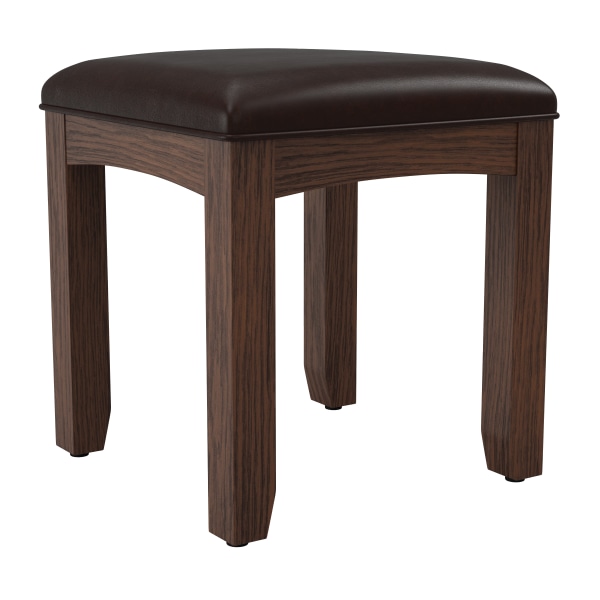 Office Star Modern Mission Vanity Bench, Vintage Oak