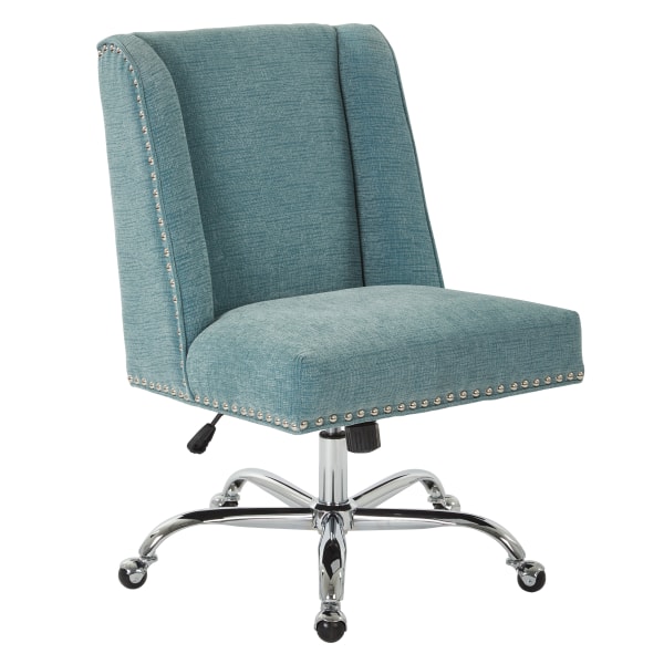Office Star Alyson Fabric Mid-Back Managers Chair, Sky