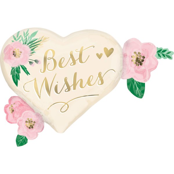 Amscan Foil Balloon, 27", Wedding Natural Floral