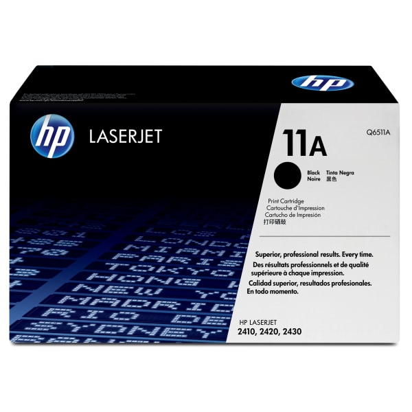 HP 11A Black Toner Cartridge, Q6511A