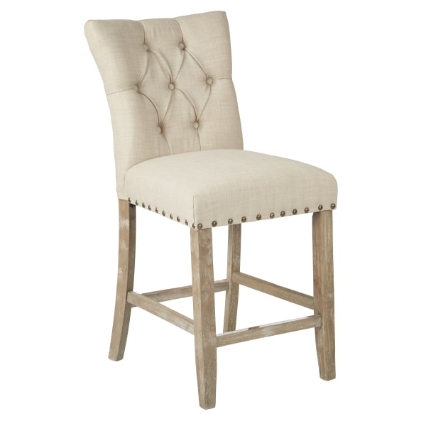 Office Star Preston Counter Stools, Marlow Burlap, Pack Of 2 Stools - BP-PSBS24K-M34 - Furniture Add modern, sophisticated style to your space with sku BP-PSBS24K-M34