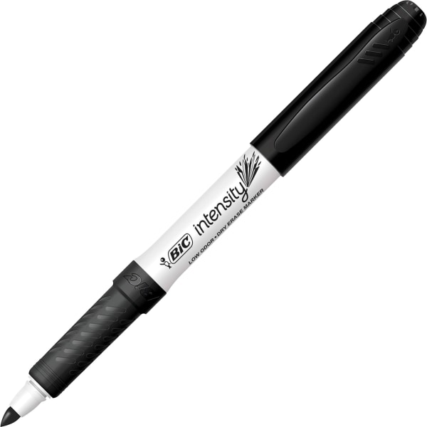 UPC 070330321410 product image for BIC® Great Erase Grip Dry Erase Marker, Fine Point, Black Ink, Pack Of 12 | upcitemdb.com