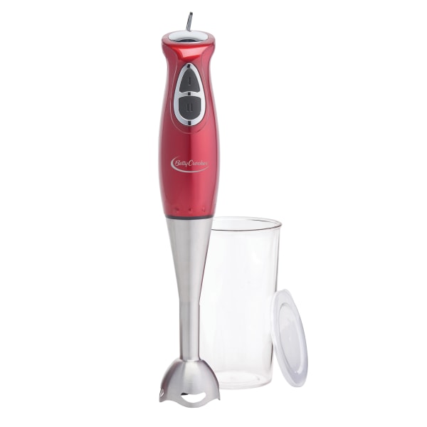 Betty Crocker 2-Speed Hand Blender With Mixing Beaker, 20.28 Oz, Red -  BC-3302CMR