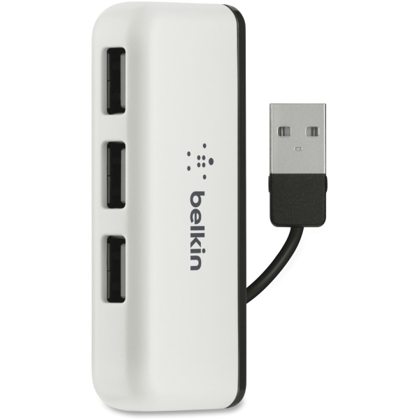 UPC 745883670857 product image for Belkin 4-Port Travel Hub - USB - External - 4 USB Port(s) - 4 USB 2.0 Port( | upcitemdb.com