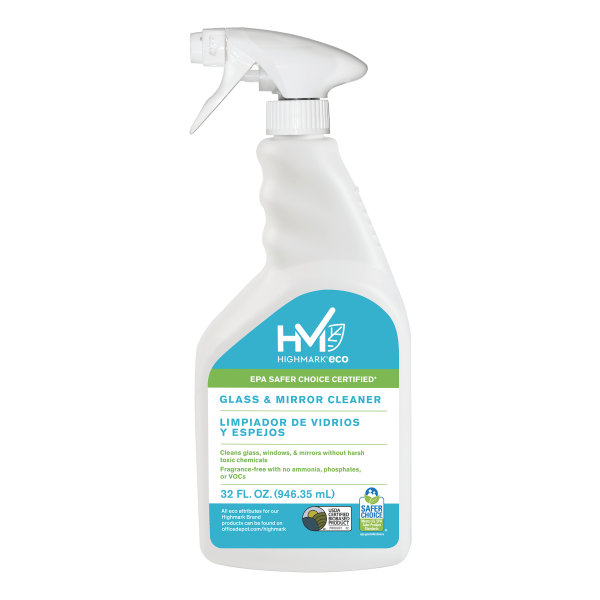 highmark® eco glass and mirror cleaner  32 oz pack of two